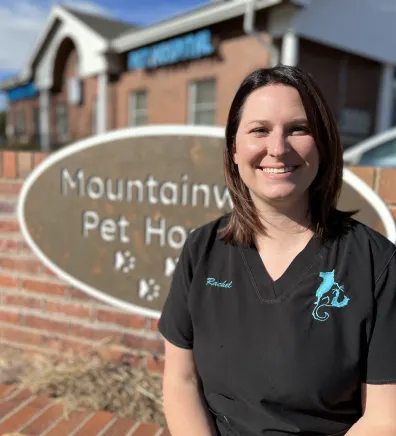 Rachel Schulteis, vet tech at Mountainwood Pet Hospital